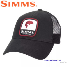 Кепка Simms Bass Patch Trucker Black